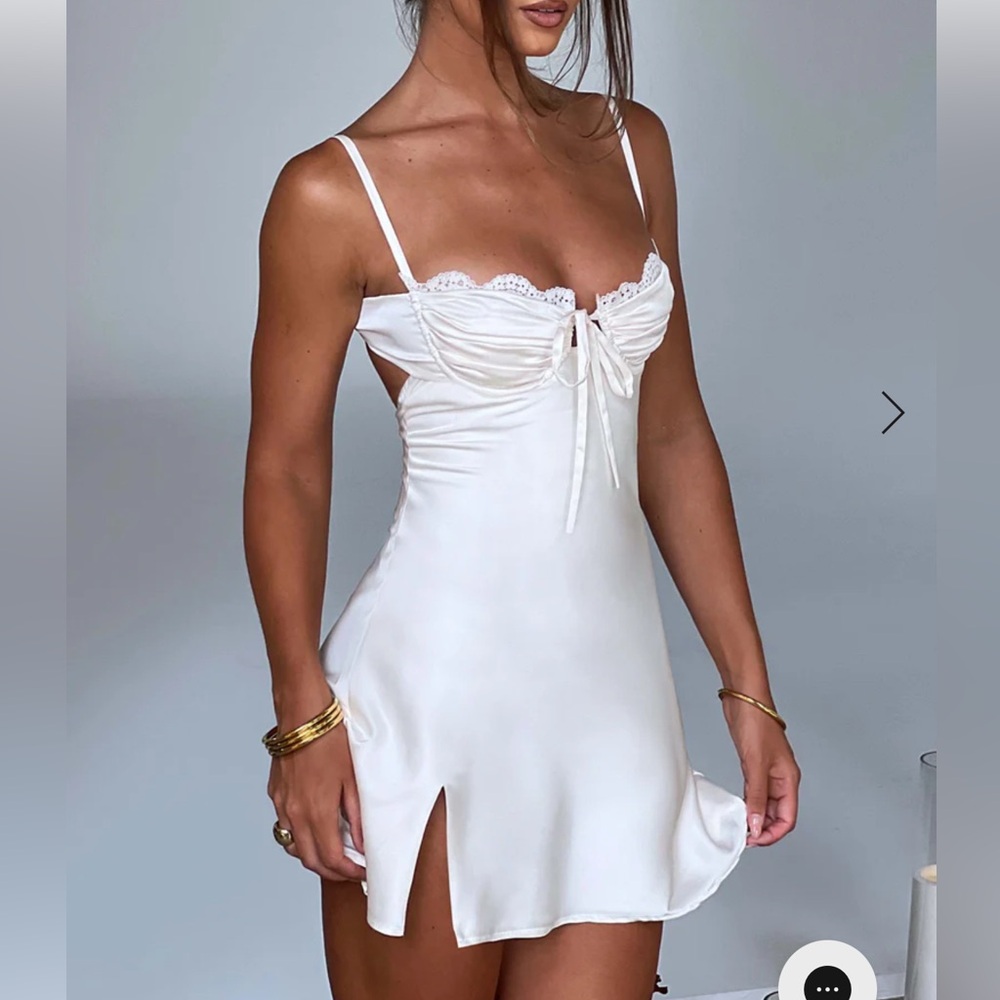 BabyBoo Sherise Mini Dress in Ivory - Size S